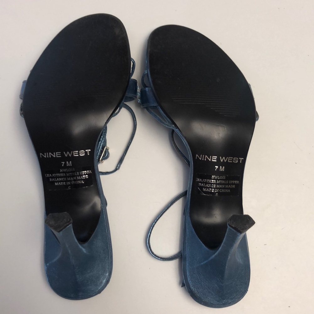 NINE WEST Strappy Sandal  with Sequins - Picture 2 of 4